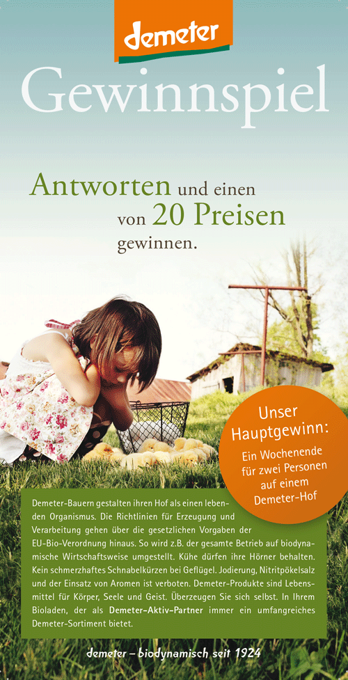 Demeter Gewinnspiel
